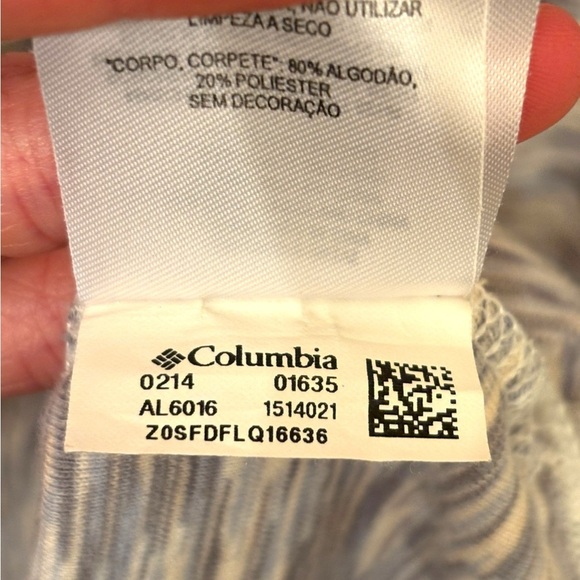 Columbia W’s Hooded Pullover Top Long Sleeve Shirt Gray Size M - Picture 3 of 9